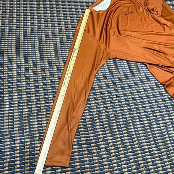 Columbia PHG Shirt Mens XL Orange Game Flag Terminal Shot Long Sleeve UPF 50 - Picture 10 of 12